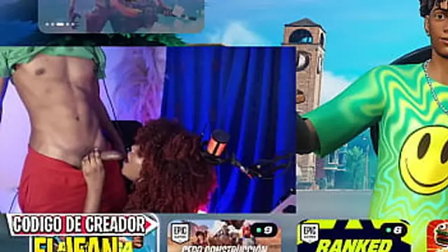 girlfriend crashes Fortnite party &mdash;  hardcore intimate encounter ensues