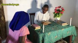 Reverend pimp father fornicating with Reverend nubile nymphs in his chapel
