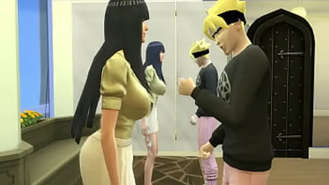 Naruto′s milf Gets Screwed by Her Hot Teen girlfriend