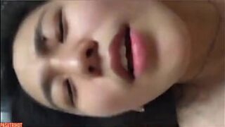 Her whimpers unleashed my raging boner; she climaxed under me