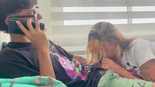 'My girlfriend gets a threesome blowjob surprise from my little stepsister Hot Little Lover Hustlers'