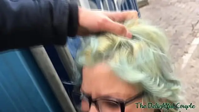 Cumwalk on the streets of Amsterdam