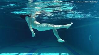 Russian Rude Teenie Rides Pool Float Like a Bucking Bronco