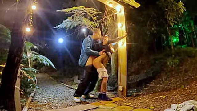 Fucking the skinny girl in the woods then I take her to the bathtub | Fernanda Ribeiro |