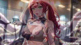 Raunchy teenage virtual vixens expose their 3D digital booty, dude