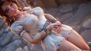 Double-titted juvenile female enticements in animated compilation excess
