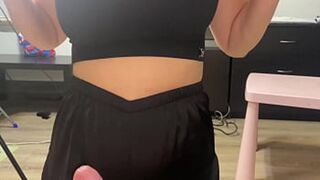 Mom requested blowjobs for giant schlong received numerous cum loads on ample bosoms