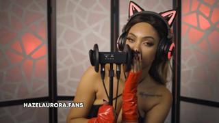 Femdom Frenzy - Squeaky Sounds of Slave's Ears Getting Devoured by Dominatrix Domi