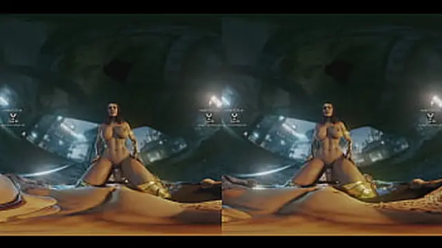 Amazon Ride with Wonder Woman in cowgirl position - parody with DC Comics super heroine