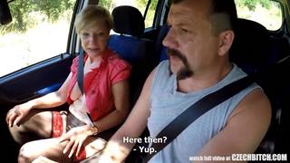 Old dude bangs giant-boobed broad in public spots
