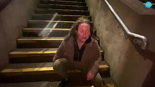 Street chick Cracky finally gets to deep throat a cock🌭 like a pro