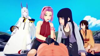 Naruto gets down and filthy in a crazy 3D hentai fuck fest