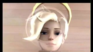 Sucking giant fake tits, raw 3D action, breast milk, blonde, brunette seduction.