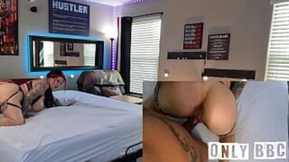 Gushing Vaginas Entwined by Enormous Black Dongs with Unbridled Orgasms
