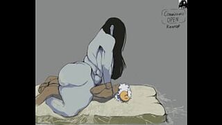 Sadako Yamamura Wet Hump Furry Anim Commission