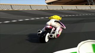 Princess👸 Peach Loses Her Suit, Revealing Big Ass🍑 & Blonde P*ssy in Mario Kart 8 Deluxe (HGame) ENF CMNF MMD