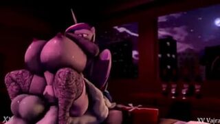 3D Gigantic Boobs Cowgirl View My Little Pony Enhanced with Audio