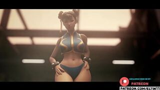 Chun Li's Intense Anal👌 Session Post Training - steamy Street Fighter Hentai 4k 60fps