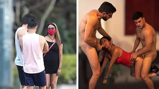 Mexican Mrs Dives Into Hot Threesome With Two Young Studs