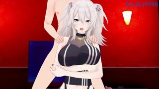 She's got sexy Japanese schoolgirl booty, her tits jiggle wild in VR hentai anime harem hardcore fucking