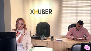 Naughty😈 Secretary Does Anything for a Big Raise - Sexperts Andrea & Christian