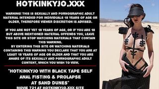 Black Tape-Fisted Anal👌 Prolapse by Hotkinkyjo on Sand Dunes