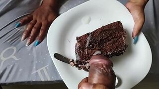 Cake Devoured With Cum After Wrong Milk Request