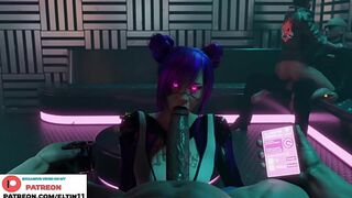 Neon Cyberpunk Whores Play Best 4K Game Sex