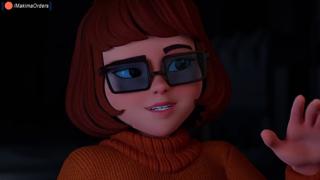 Velma's sultry mouth savors gigantic phallus until explosive creampie orgasm💦