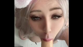 Bunny Girl Enjoys Sex with Large Dicks and Come