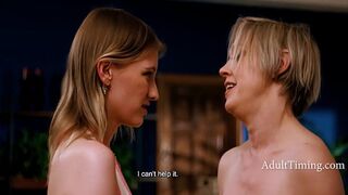 MILF Corrupts Stepdaughter in Front of Mirror - Dee Williams, Melody Marks
