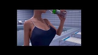 3D Hot Asian Breast Enlargement Big Tits with Added Sound