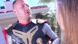 Thor Fucks Abigail Mac Hard With His Super Cock - Thor Porn Cosplay Parody