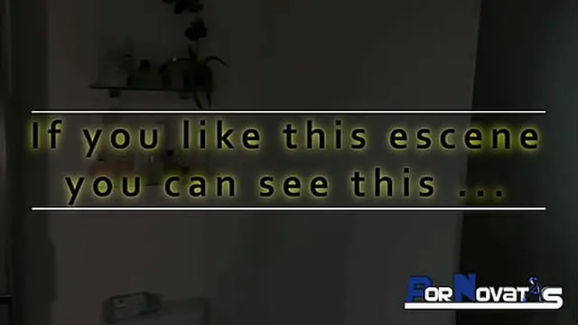 PORNOVATAS - Young and busty natural cleaning lady catches me masturbating while I watch her