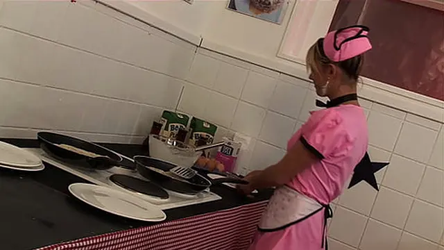 Gangbang at the diner - 4K