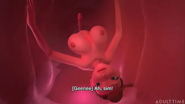 3DGSPOT - Tiny Trans Fucks With Giant Busty Trans! PORTUGUESE SUBTITLES! UNCENSORED SEX!