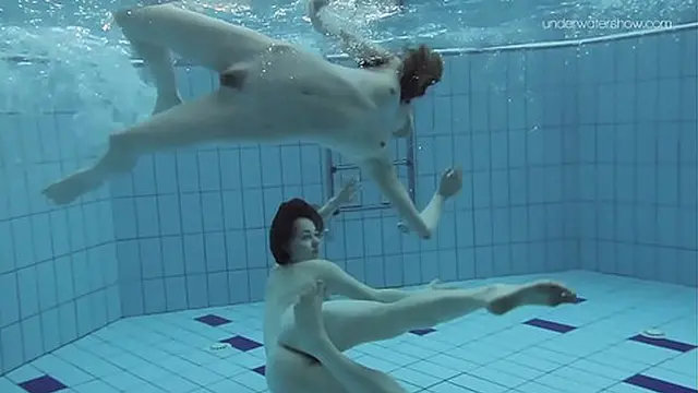 Anna Netrebko and Lada Poleshuk dive into intimate underwater moments