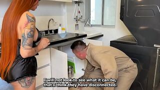 All plumbers have big dicks, so you have to take advantage of them 
