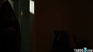 Busty latina MILF wife Little Puck fucking her husbands big black cock
