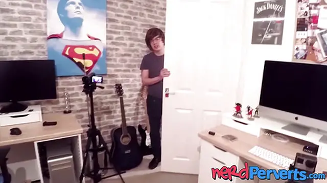 Busty UK babe Abbi Price ball licking and dick sucking POV