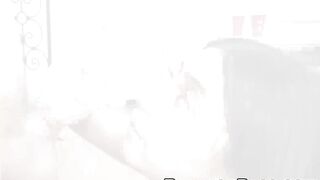 Adorable Latina Violet Myers titfucked and swallows big cock