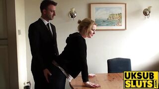 UKSubSluts com - Wicked chubby girl fucks rough and hard with older dominant male