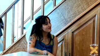Tutty, a sublime brunette, enjoys this cock!