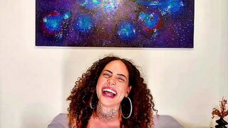 GOSTOSA GOES CRAZY SOLO - Big Dildo, Gagging, Tits Shaking!