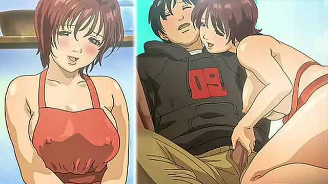 Hentai – Hot milf Seduces Her Youthful boyfriend [Uncensored] [Subtitled]