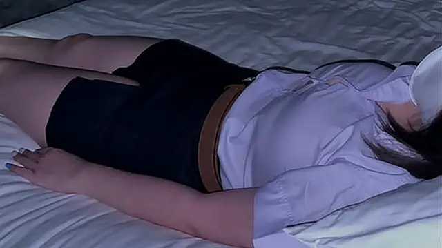 Smart young woman balances studies and work after classes