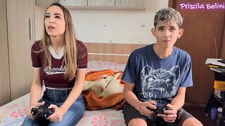 I enjoyed sitting on my stepbrother's dick when my stepmother left (complete on RED)