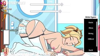 Multiple Characters (Marge, Albedo, Mercy And More) Double Dildo Squirting - Hole House Game [Rule 34, Cartoon, Hentai]