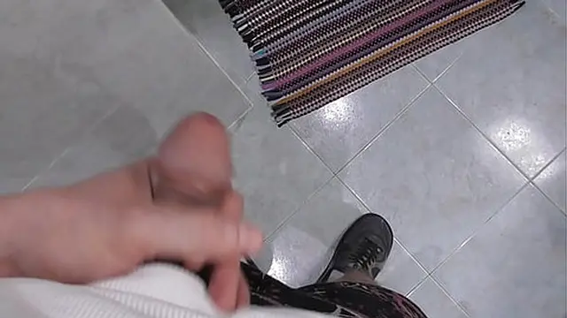 Busty milf in the shower I watch her and jerk off