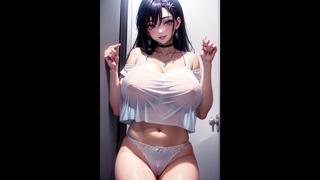 Step-sis craves my sheets for steamy solo session with giant tits ASMR whisper